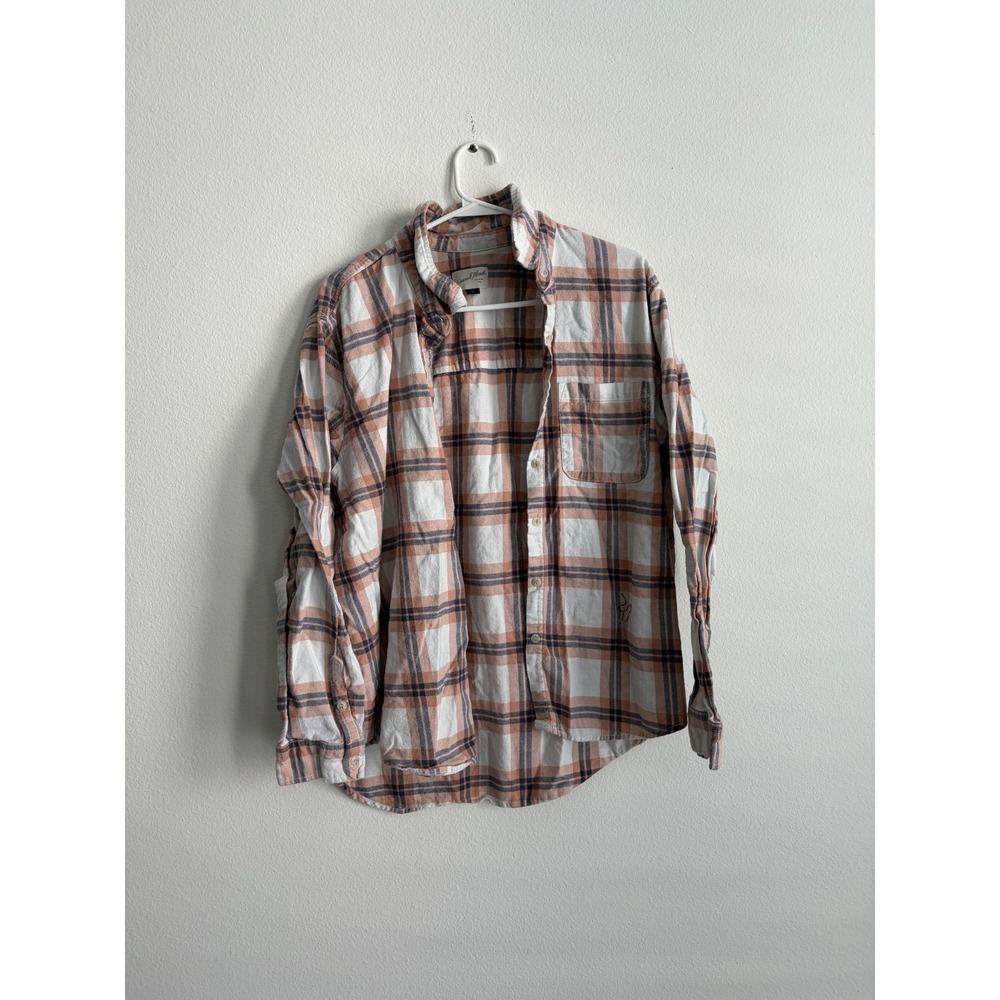 Universal Thread Flannel Shirt Womens XL Multicolor Plaid Curved Hem Button Up